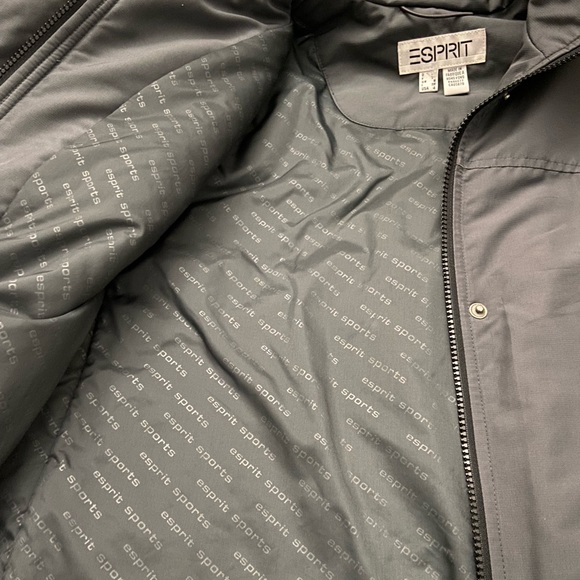 ESPRIT - dark gray rain coat - Picture 4 of 7